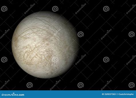 Europa, The Moon Of Jupiter - Solar System Royalty-Free Stock ...