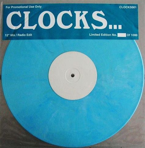 Coldplay - Clocks... (2003, Blue Marbled, 1000 Copies , Vinyl) | Discogs