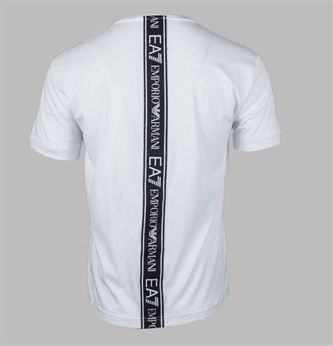 EA7 Logo Series Back Taping T-Shirt White – Bronx Clothing