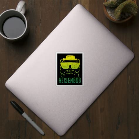 Spongebob Squarepants Parody Breaking Bad Heisenberg Face - Spongebob Meme - Sticker | TeePublic