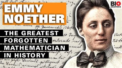 Emmy Noether: The Greatest Forgotten Mathematician in History - YouTube | Emmy noether ...