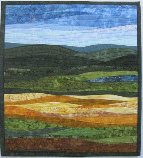 Contemporary wall quilts Archives - Art Quilts by Sharon | Landscape art quilts, Landscape ...