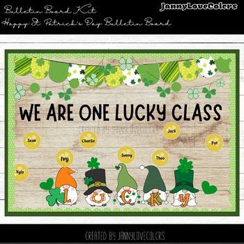 St.Patrick's Day Bulletin Board Kit March Board Classroom Door Decor