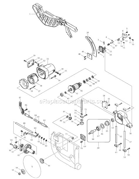 Makita 2705 Parts List and Diagram : eReplacementParts.com