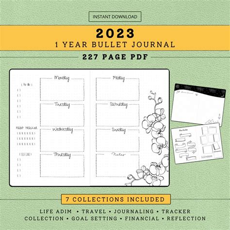 2023 BULLET JOURNAL, Bullet Journal Kit, 2023 Planner, Bujo Starter Kit ...