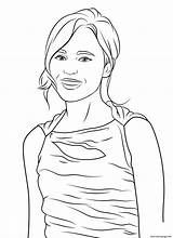 Ellen Page Celebrity Coloring Pages Printable sketch template