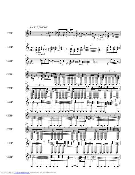 Sheep music sheet and notes by Pink Floyd @ musicnoteslib.com