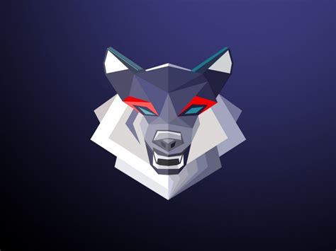 Geometric Wolf Wallpaper