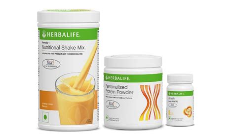 Buy Herbalife Foumula 1 Orange Nutritional Shake Mix + Personalized Protein Powder + Afresh ...