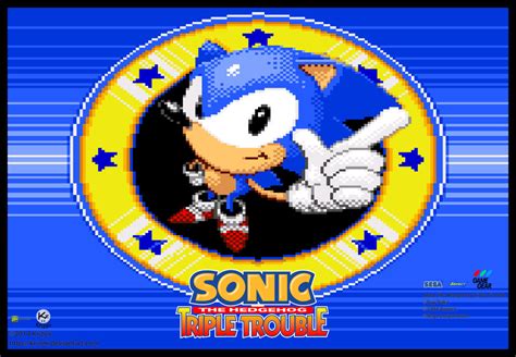 Sonic Triple Trouble Title Screen- Poster by Krizeii on DeviantArt