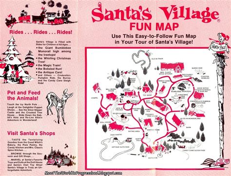 Santa's Village: Main Entrance & Park Map Christmas Magic, Christmas ...