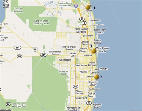 Map Of West Palm Beach And Surrounding Cities - Maps For You