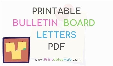 Free Printable Bulletin Board Letters Pdf - Printable Templates