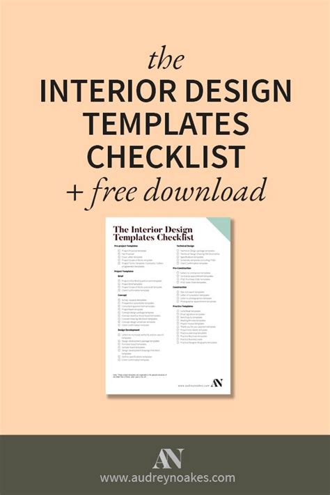 The Interior Design Templates Checklist - Audrey Noakes | Interior design template, Interior ...