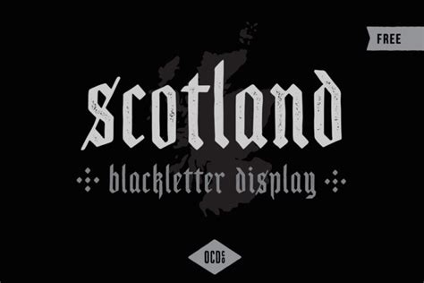 Scotland Blackletter Display Font - Free Download