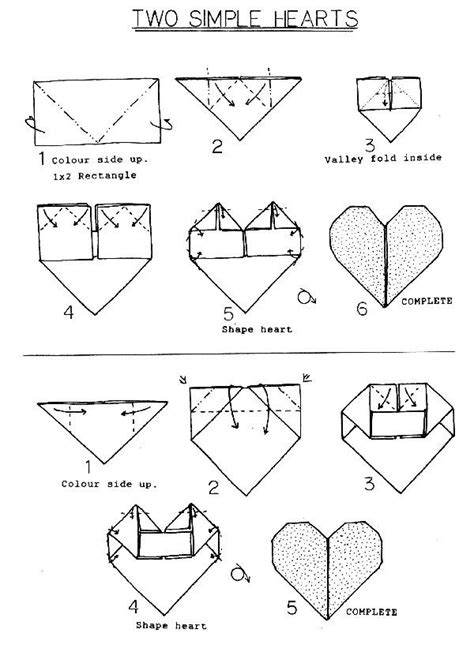 2 Simple hearts | Dollar bill origami, Easy origami heart, Dollar origami