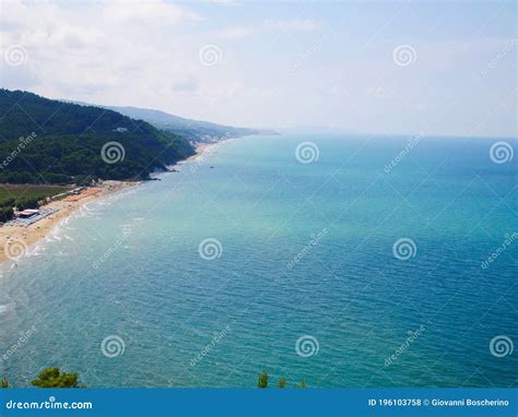 Top View of the Splendid Beaches of the Gargano in Puglia Stock Photo ...