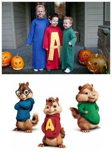 Characters: Alvin, Simon, Theodore / TV show: Alvin & The Chipmunks / Costumes: Tina ...