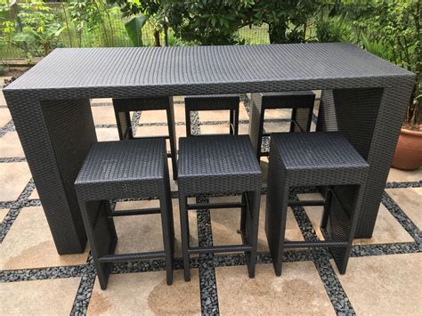 Outdoor high table and chairs set for sale, Furniture & Home Living, Furniture, Tables & Sets on ...