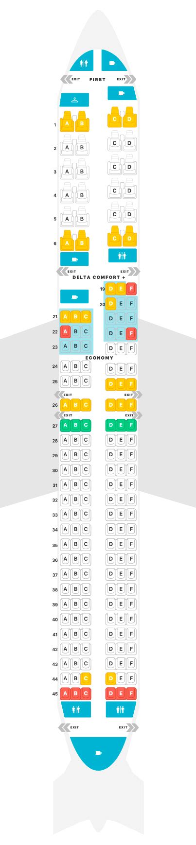 Delta Airlines Seat Map 757 300 | Cabinets Matttroy