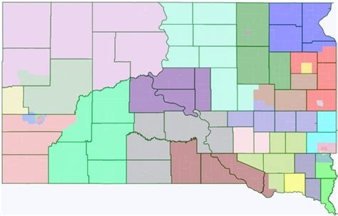 South Dakota Districts Map