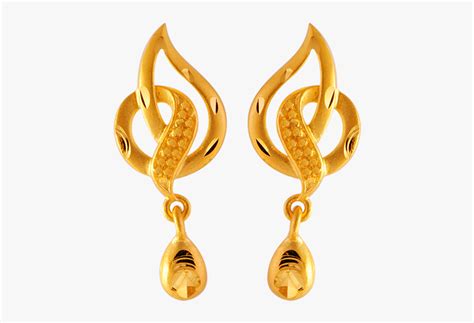 22kt Yellow Gold Clip-on Earrings For Women - Gold Top Earrings Pc ...