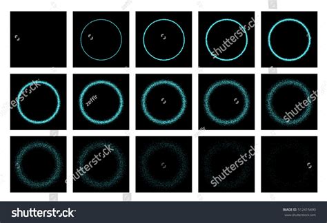 Animation Flying Comet Magic Effect Stock Vector (Royalty Free ...