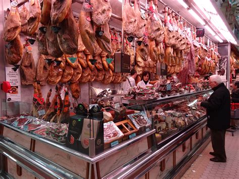 Hams galore! The covered market in the centre of Valencia Spain Travel ...