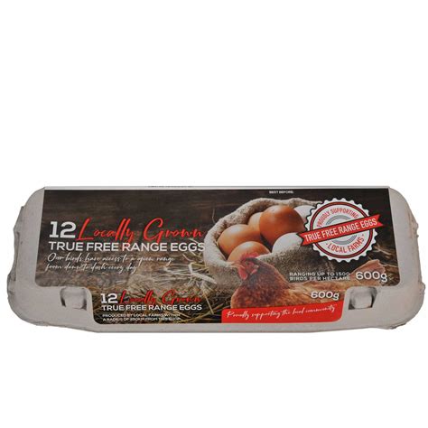 Locally Grown Free Range Eggs 600g 12 Pack | Woolworths