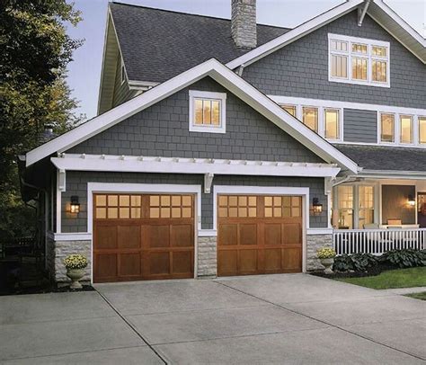 Pin by Micah Rauch on New House | Exterior house colors, House exterior, Brown garage door