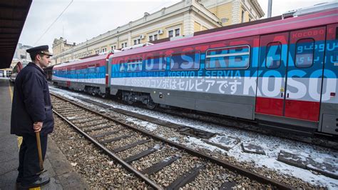 Kosovo, Serbia Exchange Heated Words Over Train Stopped At The Border ...