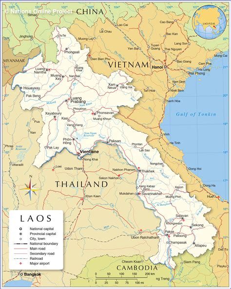 Political Map of Laos - Nations Online Project