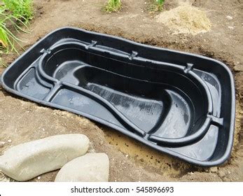 Preformed Plastic Pond Insert Installation Dug Stock Photo 545896693 ...