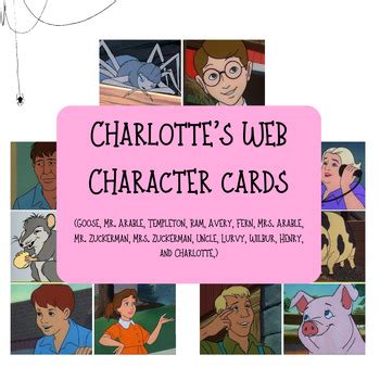 Charlotte's Web Characters by High Standards for All | TPT