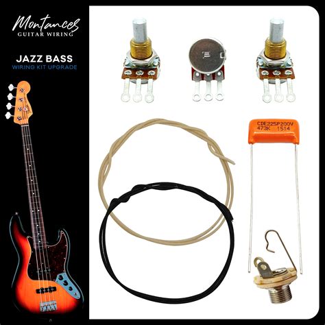 Jazz Bass Wiring Kit | Montances Guitar Wiring