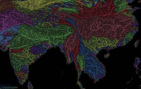 How surface water flows in the US