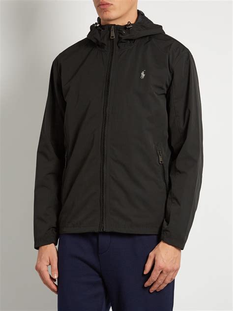 Lyst - Polo Ralph Lauren Water-resistant Nylon Hooded Jacket in Black for Men