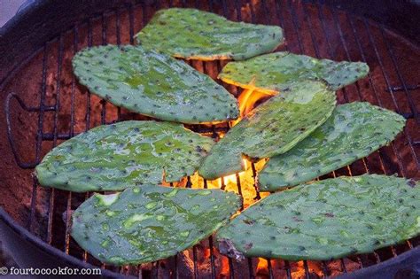 Grilled Nopales - Four to Cook For | Recipe | Cactus recipe, Cooking, Cooked chicken recipes