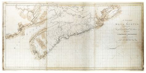 A chart of Nova Scotia ca. 1775 | Navigation chart, Star chart, Chart