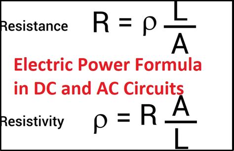 Power Formula | Electric Power Formula in DC and AC Circuits - ElectronicsHub