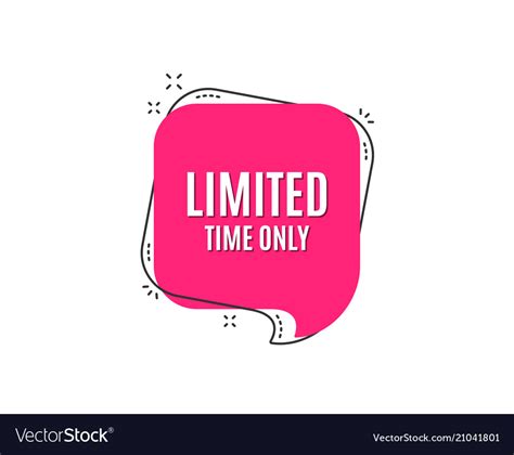 Limited time symbol special offer sign Royalty Free Vector