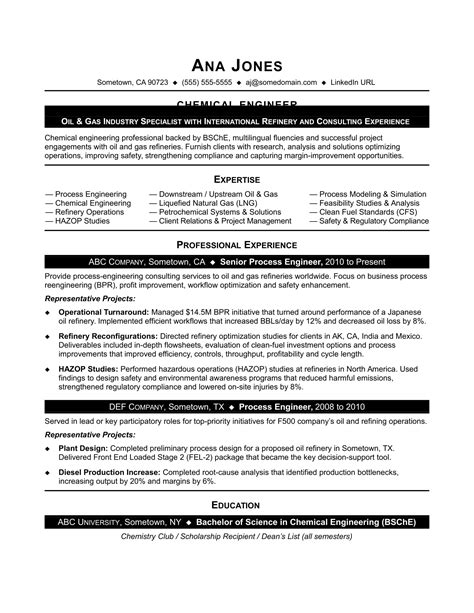 Chemical Engineering Resume Sample | Monster.com