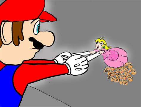 Mario saves Peach by TheYigafooWisperer on DeviantArt