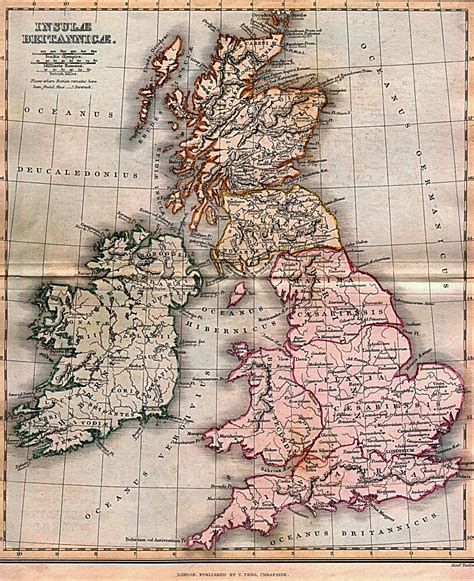 Britannia (Ancient British Islands) Map - Full size