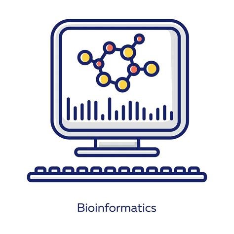 Bioinformatics white color icon. Human genome research. Biochemical ...