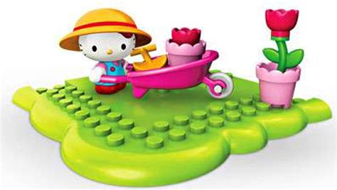 Mega Bloks Hello Kitty Create Decorate Flower Garden Set 10858 - ToyWiz