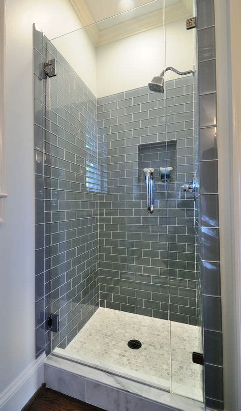 Ice Gray Glass Subway Tile | Bathroom remodel shower, Bathroom remodel master, Bathroom shower tile