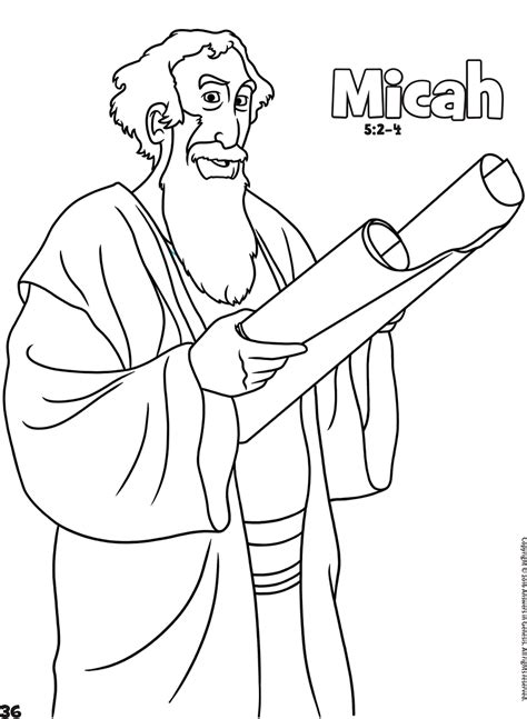 Micah: Books of the Bible Coloring (Kids Coloring Activity) | Kids Answers