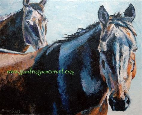 Original Black Horses Oil Painting 16x20 painted by by mybunnies3, $149 ...