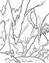 Cave Coloring Pages 2025 sketch template